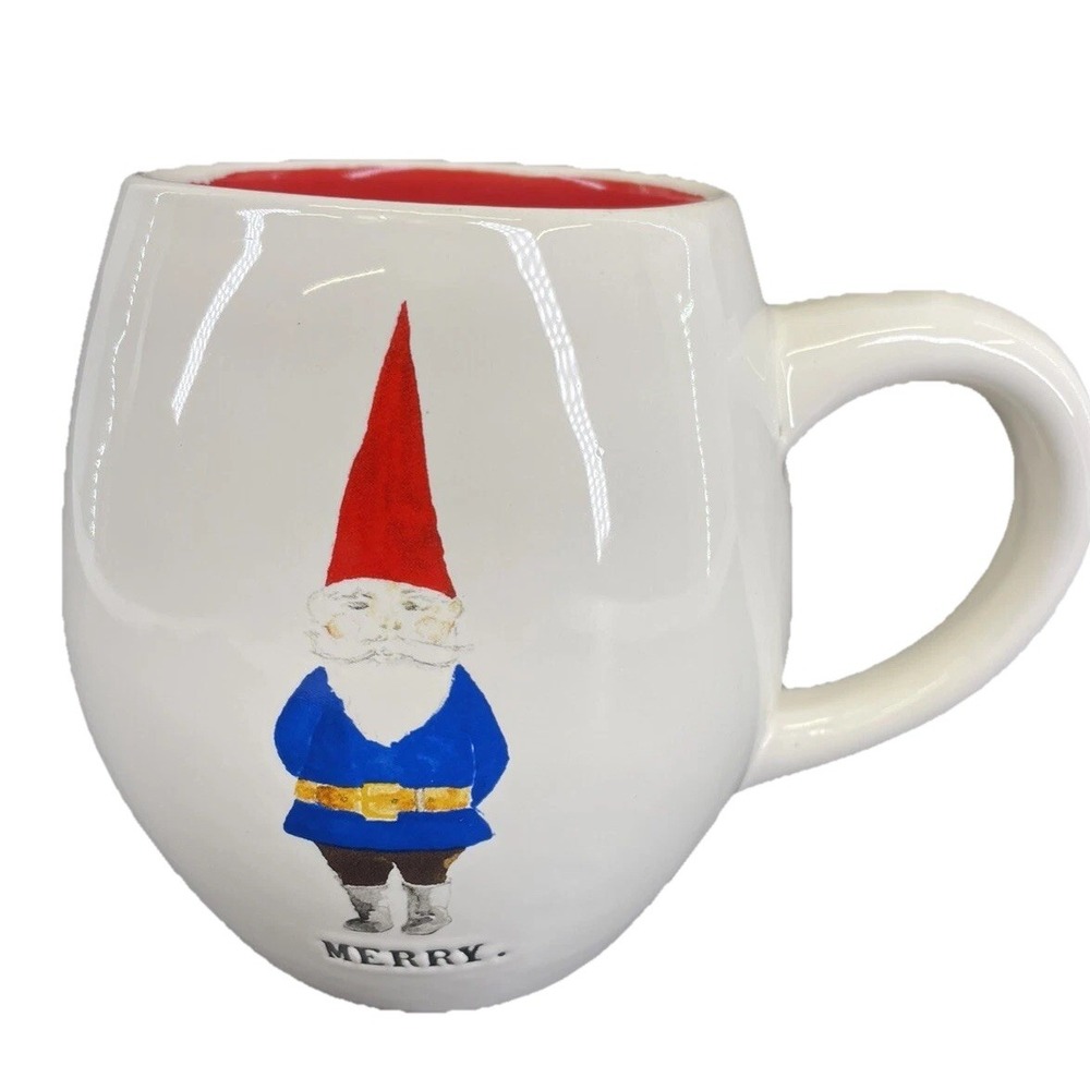 Rae Dunn Gnome "MERRY" Coffee/Tea Mug EUC